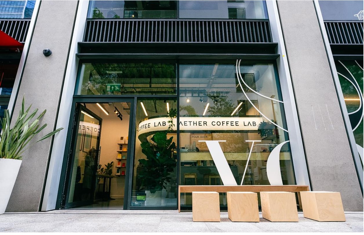 Aether Coffee Lab interior