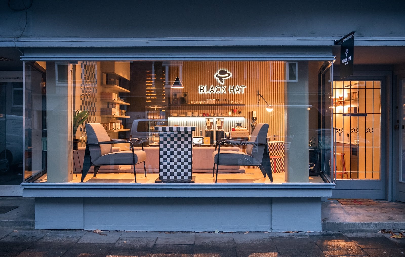 Black Hat Coffee - Specialty Espresso Bar interior