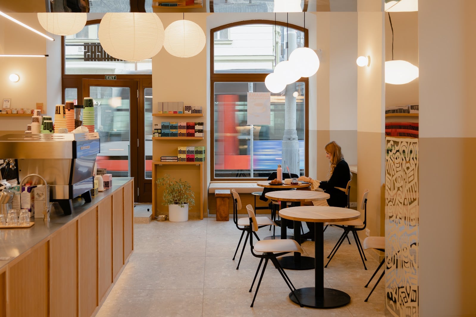 The Miners Coffee Karlín interior