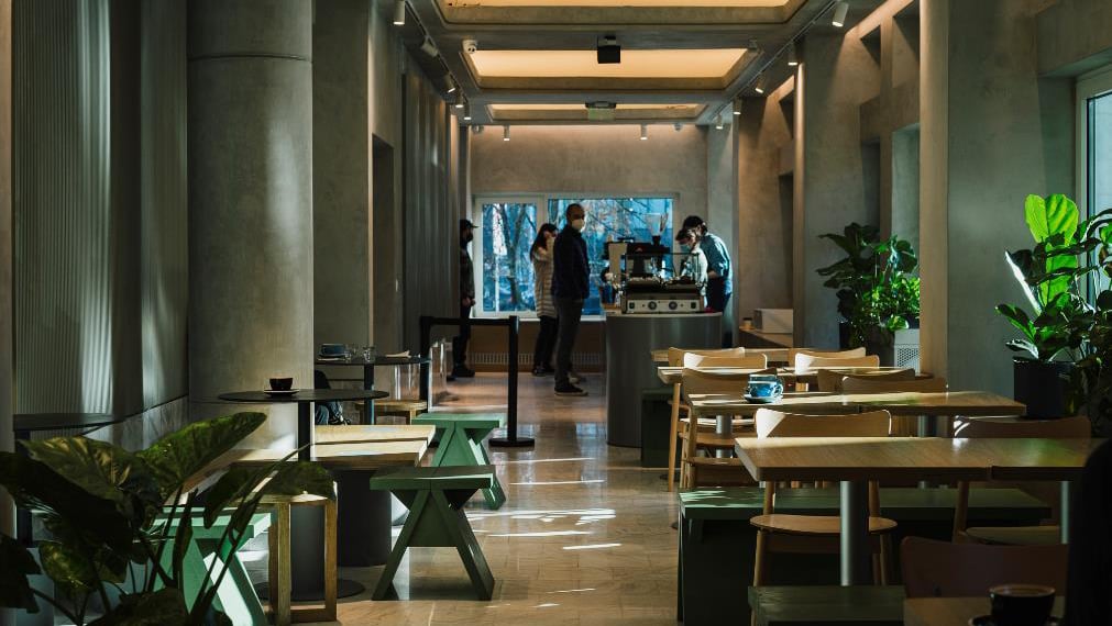 STEAM Coffee Shop interior