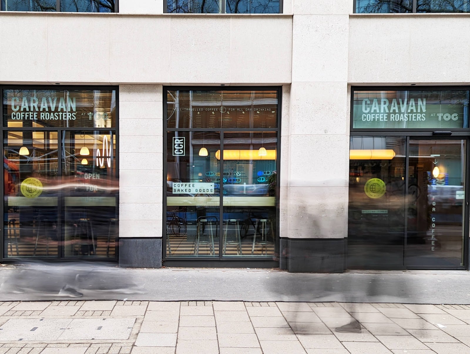 Caravan Coffee Roasters at Fora Euston Road interior