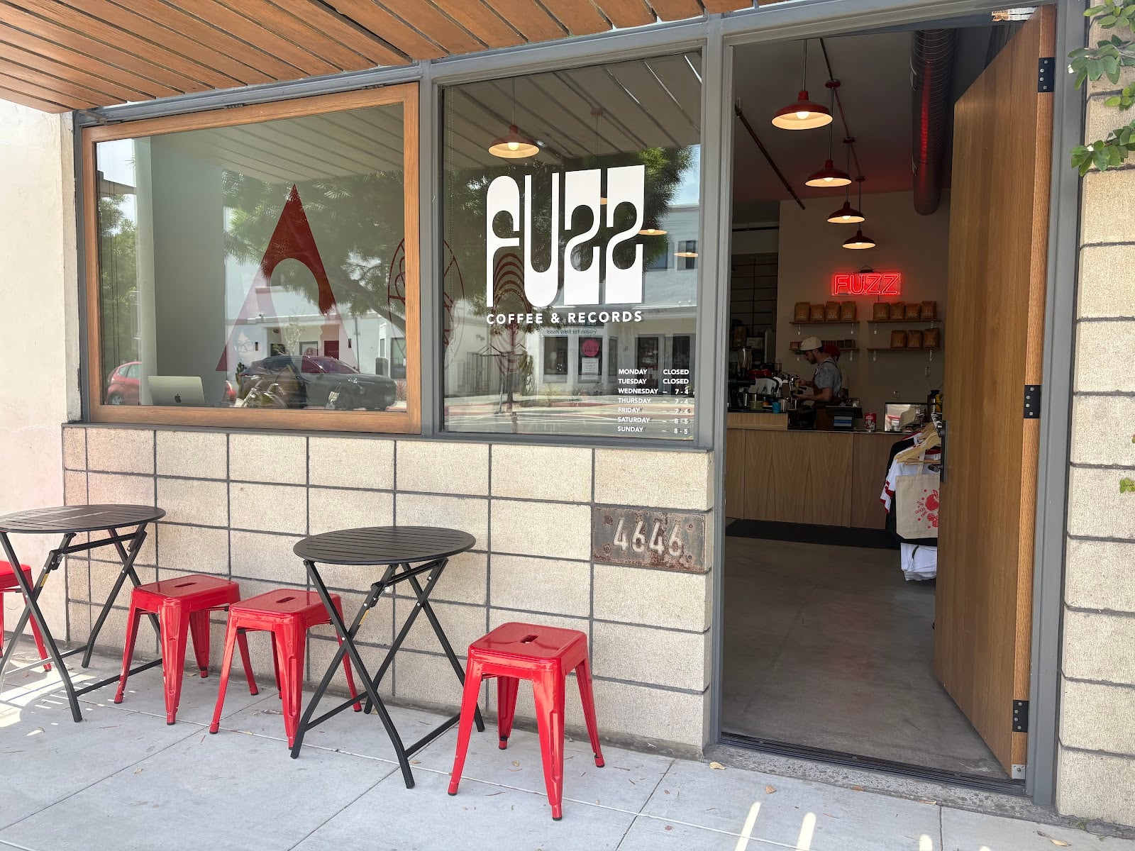 Fuzz Coffee and Records interior