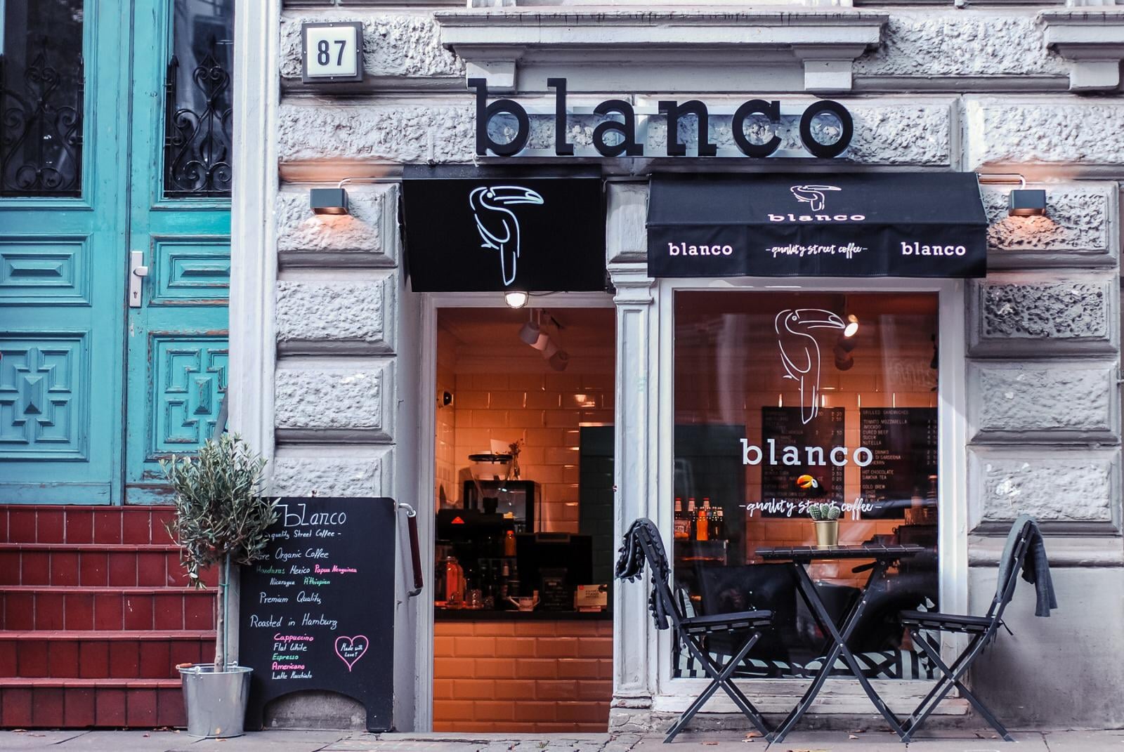 blanco coffee interior