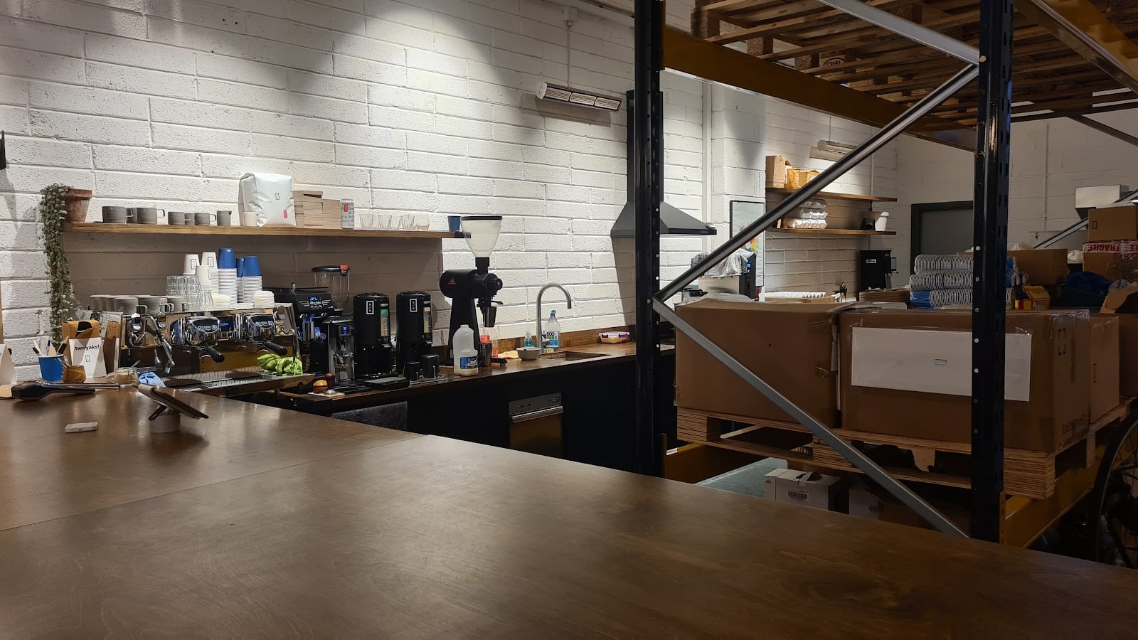 Root & Branch Coffee Roastery interior