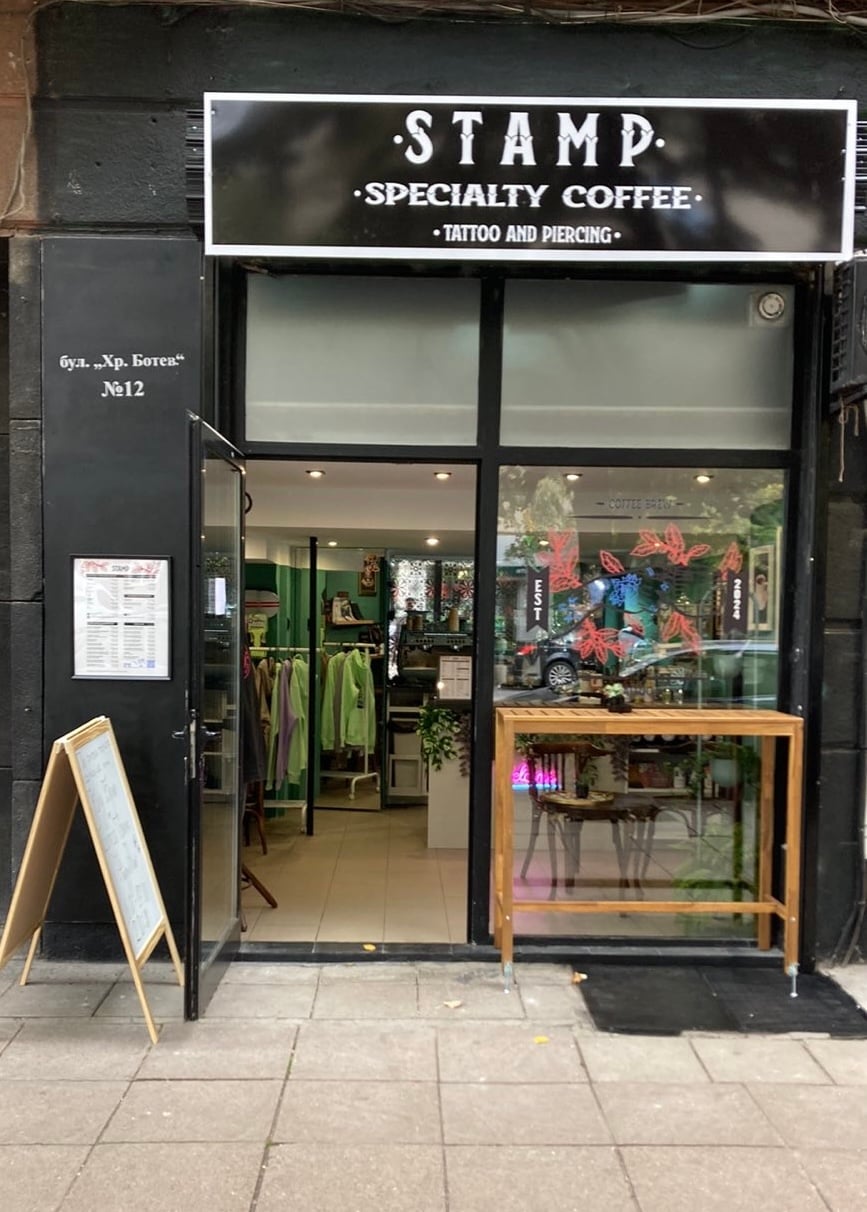Stamp Coffee Brew and Tattoo interior