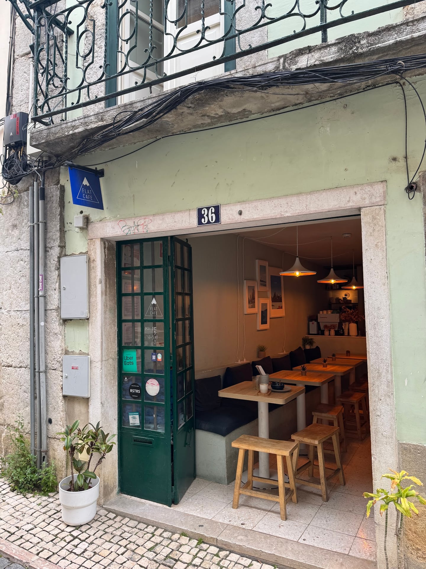 Flat Café interior